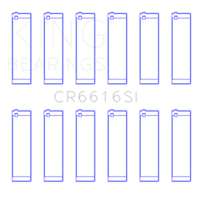 King Buick / Chevrolet V6 (STD Size) SI-Series Connecting Rod Bearings Set of 6 - 0