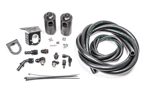 RADIUM ENGINEERING DUAL CATCH CAN KIT: 2016–2021 TOYOTA TACOMA