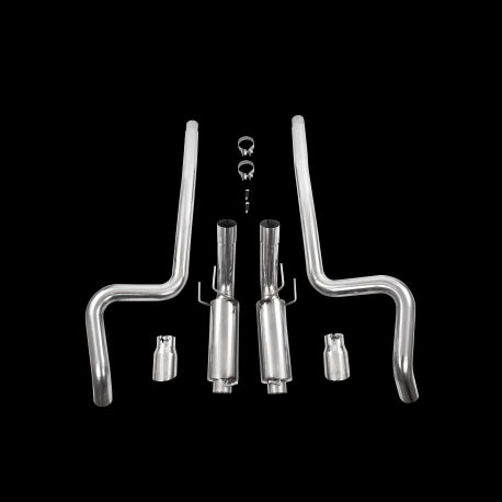 MBRP 11-12 Ford Shelby GT 500 T304 3in Cat Back Dual Split Rear Race Version 4.5in Tips