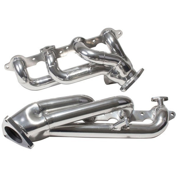 BBK 99-04 GM Truck SUV 4.8 5.3 Shorty Tuned Length Exhaust Headers - 1-3/4 Silver Ceramic
