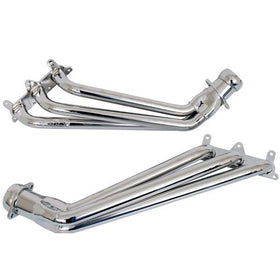 BBK 10-11 Camaro V6 Long Tube Exhaust Headers With Converters - 1-5/8 Chrome - 0