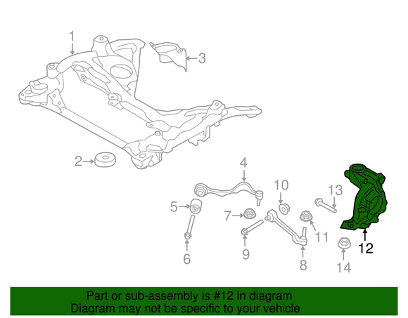 BMW Steering Knuckle - Genuine BMW 31216792285