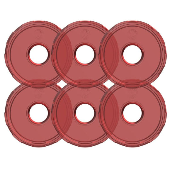 KC HiLiTES Cyclone V2 LED - Replacement Lens - Red - 6-PK