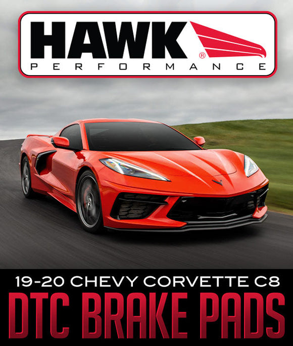Hawk 19+ Chevy Corvette C8 Street DTC-60 Motorsports Brake Pads