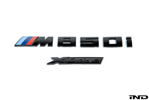 IND G15 M850i Painted xDrive Trunk Emblem