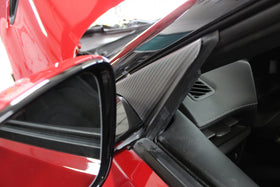 AMS Performance 2020+ Toyota GR Supra Anti-Wind Buffeting Kit - Gloss Carbon - 0