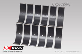 King Nissan VQ35HR/VQ37VHR/VR30DTT pMaxKote Rod Bearing Set - Size STD - 0