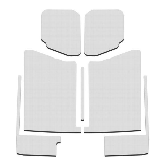 DEI 20-22 Jeep Gladiator JT 4-Door Boom Mat Complete Headliner Kit - 7 Piece - White