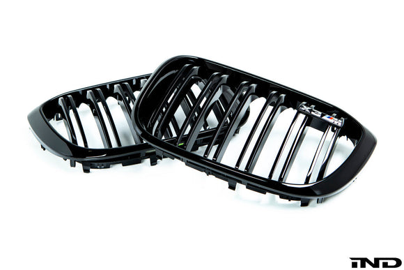 BMW F97 X3M Pre-LCI Shadowline Front Grille Set