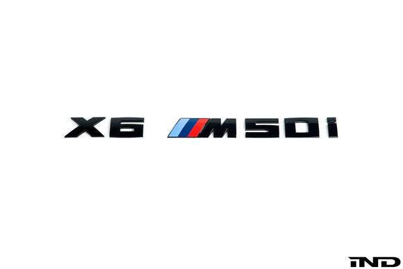 IND G05 X5 / G06 X6 / G07 X7 M Performance Painted Trunk Emblem