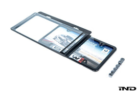 BMW Nameplate Black Stainless Steel License Plate Frame - 0