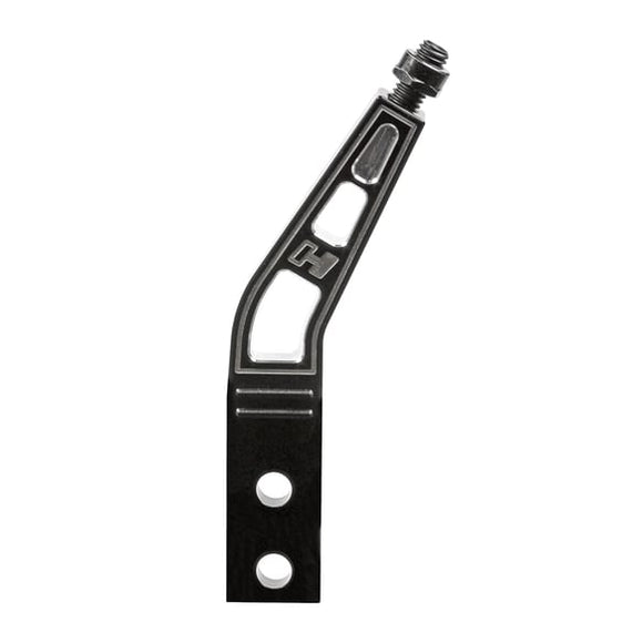 HURST ALUMINUM SHIFT HANDLE. BLACK. BENT. 6 L