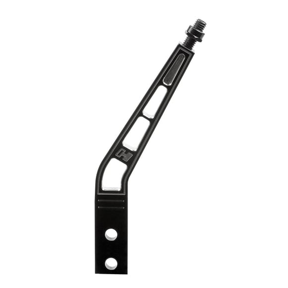 HURST ALUMINUM SHIFT HANDLE. BLACK. BENT. 8 L