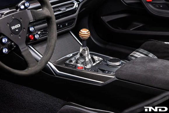 IND G8X M2 / M3 / M4 Porsche 917 Style Wood Classic Shift Knob – Custom Threaded Conversion