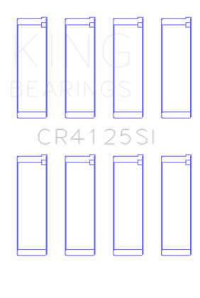 King Subaru EJ20/EJ22/EJ25 (Including Turbo) Silicone Bi-Metal Alum Rod Bearing Set - Size STD