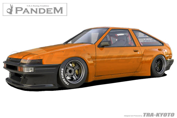 GReddy Pandem AE86 1984-1987 Toyota Corolla Levin Rear Fenders - **Special Order No Cancellations**