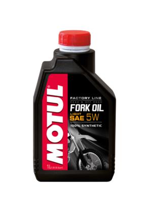 Motul 1L Suspension FORK OIL Factory Line LIGHT/MED. 7.5W - Synthetic Ester (Comes in Case of 6 Units)