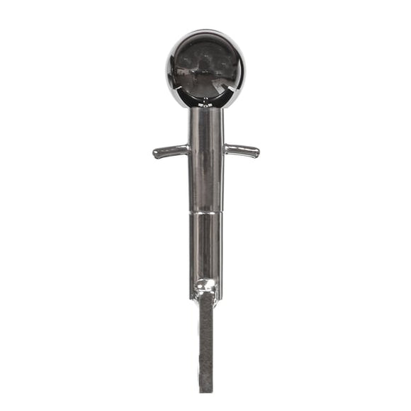 HURST CORVETTE REPRODUCTION CHROME SHIFTER HANDLE WITH CHROME KNOB FOR 1963 - 19
