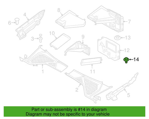 Hex Bolt (M6x14) - BMW/MINI | 07119905952