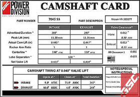 GSC P-D Nissan VR38DETT S3 Cams 280/280 Billet - 0