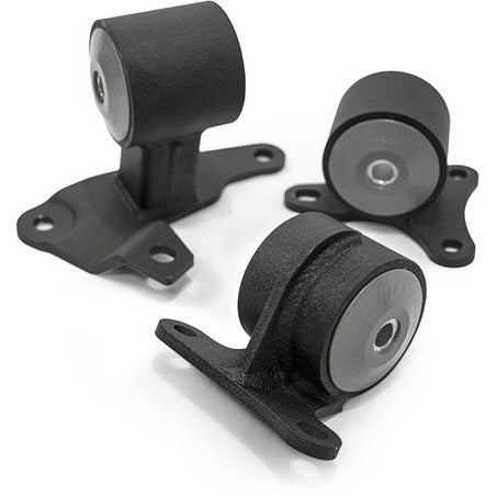 Innovative 90-93 Accord H/F Series Black Steel Mounts 95A Bushings (Auto to Manual)
