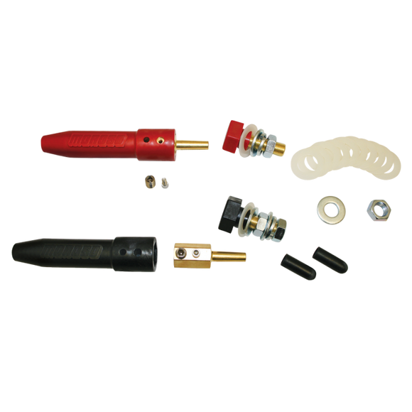 Moroso Quick-Disconnect Flush Mount Battery Cable Connectors - 1 Black - 1 Red