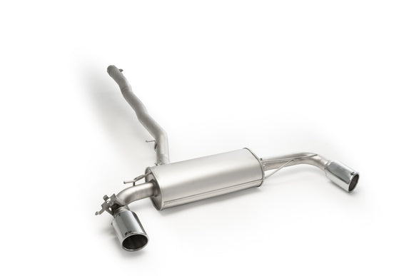 Remus Axle-back-system L/R: Mini JCW Sport exhaust, with 1 integrated valve, incl. EC type approval