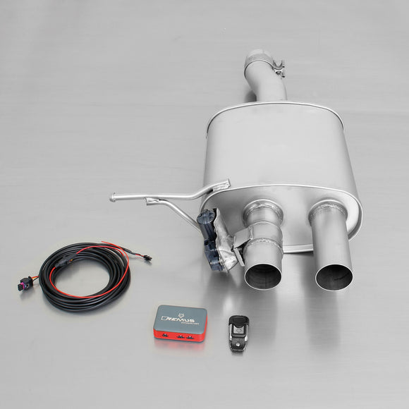 Remus 2014 Mini Cooper S F56 (Excl Facelift) 2.0L Turbo Axle Back Exhaust w/Polished Tail Pipe Set