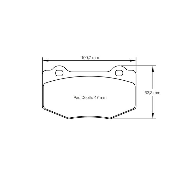 PAGID U-8208 Yellow Racing Pad - RS29 Compound