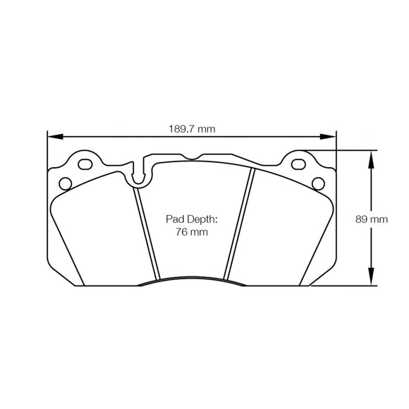 PAGID Race Pad Mustang Gt350 15+ F