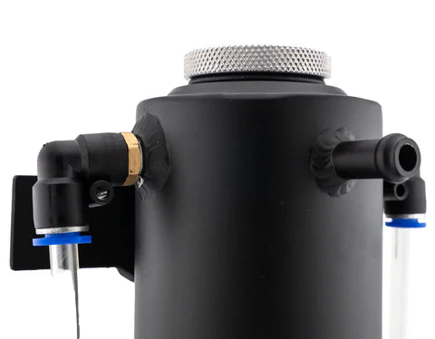 Weapon R Universal Catch Tank 24 fl oz (Stealth Black) Top Outlet Aluminum Coolant Overflow Tank