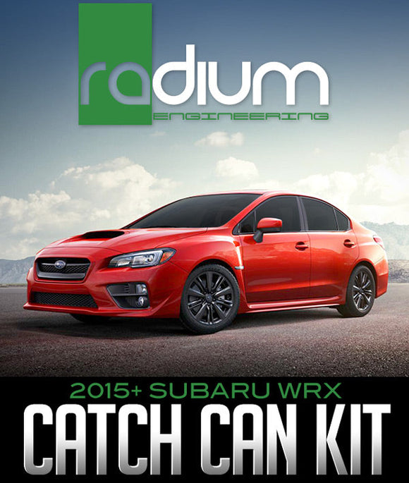 RADIUM ENGINEERING DUAL CATCH CAN KIT: 2015+ SUBARU WRX