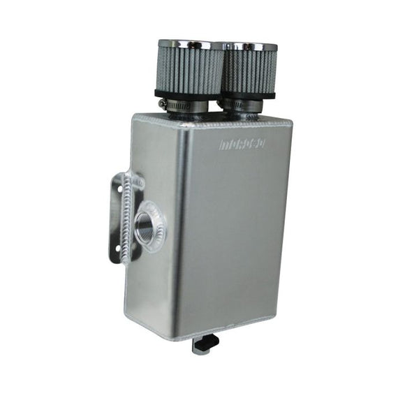Moroso Breather Tank/Catch Can -16An Female Inlet - One on Each Side - Two Breathers - Aluminum