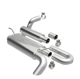 MAGNAFLOW OVERLAND SERIES AXLE-BACK EXHAUST SYSTEM: 2007–2018 JEEP WRANGLER JK