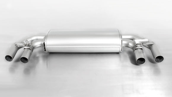 Remus 2017 Volkswagen Golf R Mk VII Axle Back Exhaust w/Connection Tubes/Black Chrome Tail Pipe Set