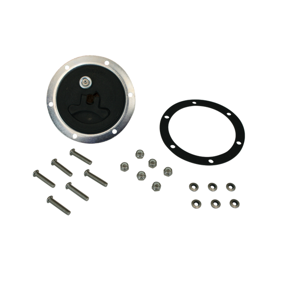 Moroso Supercharger Fuel Cell Cap w/Ring/Gasket/Hardware - Black