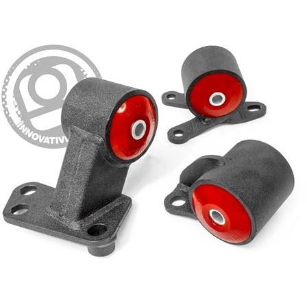 Innovative 94-01 Integra B-Series Black Steel Mounts 95A Bushings (Auto to Manual Hydro 2 Bolt)