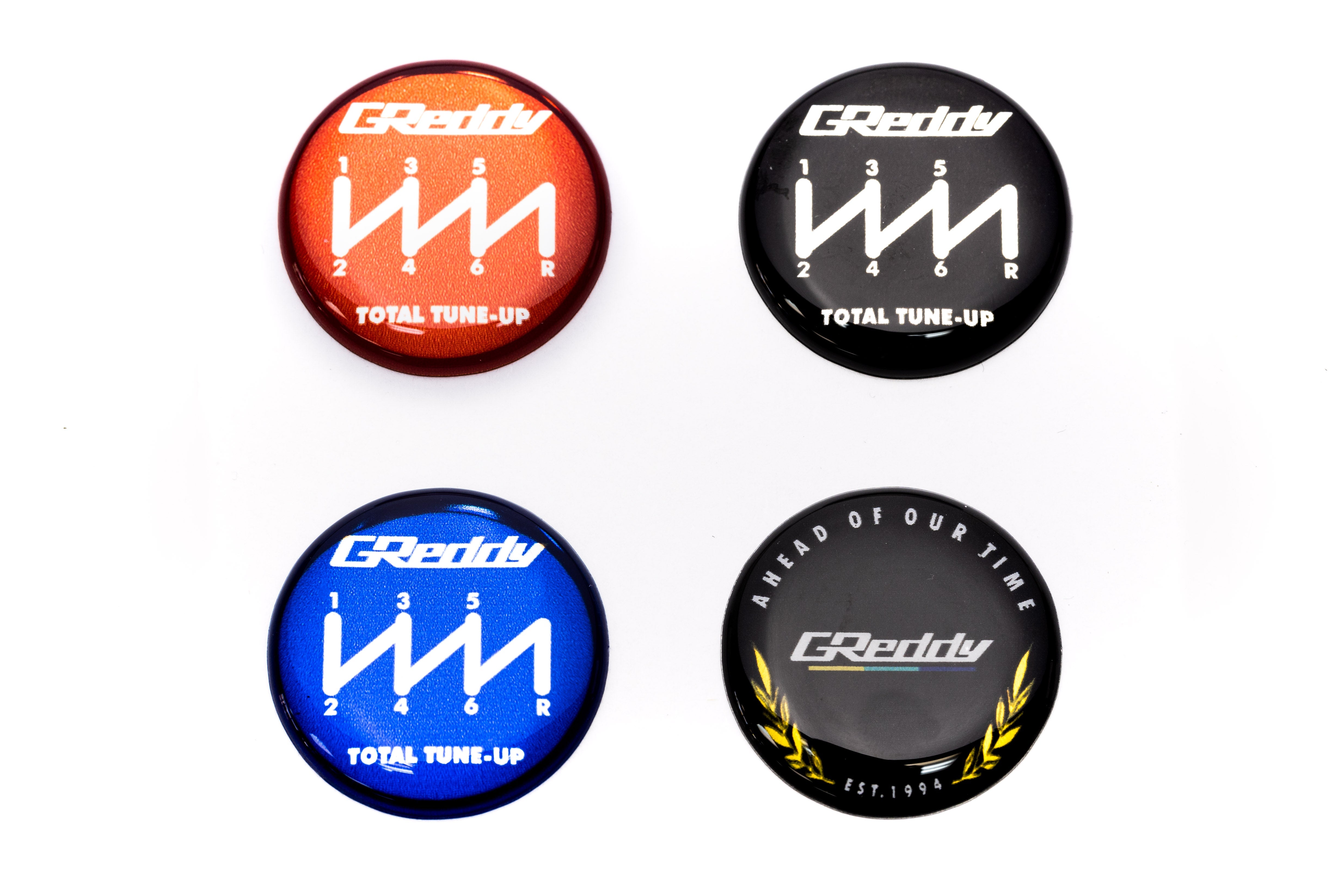 GReddy 6 Speed Shift Knob Emblem Set 4Pcs | Park Auto