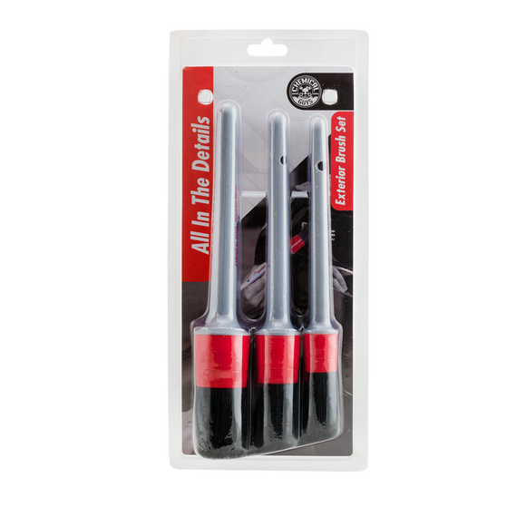 Chemical Guys Exterior Detailing Brushes (3 Pack) (Comes in Case of 12 Units)