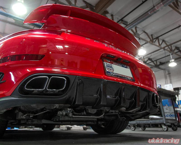 VR Aero Carbon Fiber Rear Diffuser Porsche 991 Turbo 2014-2016
