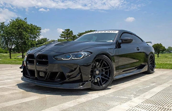 AutoTecknic Dry Carbon Motorsports Front Aero Lip - BMW G80 / G82/ G83 / M3 / M4 | ATK-BM-0709-DCG