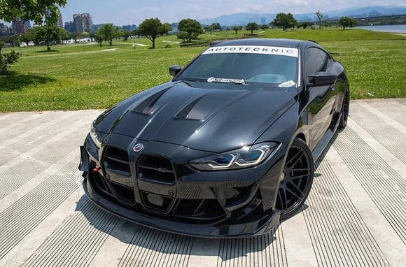 AutoTecknic Dry Carbon Motorsports Front Aero Lip - BMW G80 / G82/ G83 / M3 / M4 | ATK-BM-0709-DCG
