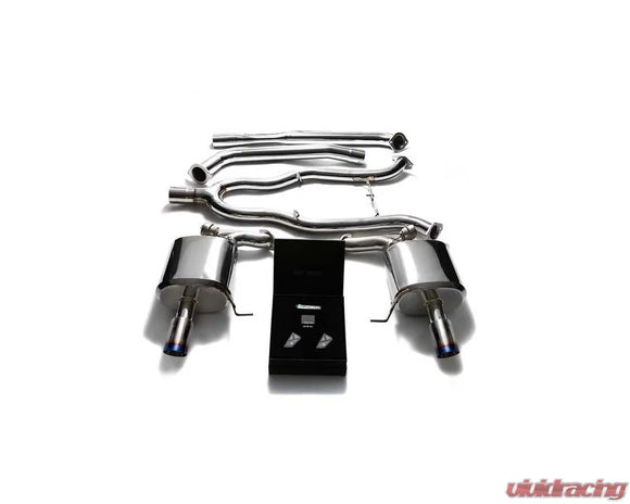 ARMYTRIX Valvetronic Exhaust System BMW 535i F10 RWD 2011-2019 - True Titanium Blue