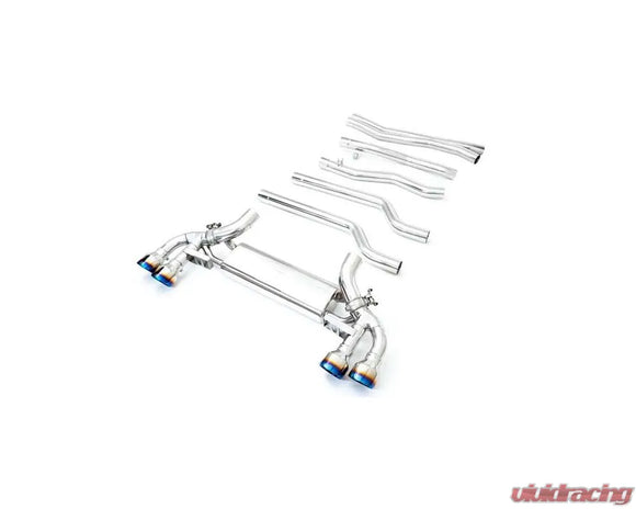 ARMYTRIX Valvetronic Exhaust System BMW F93 M8 S63 Twin-turbo V8 Gran Coupe Non-OPF 2019+ - Blue Coated