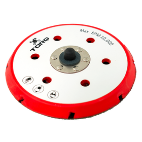 TORQ R5 Dual-Action Red Backing Plate with Hyper Flex Technology (6 Inch)