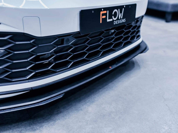 Flow Designs VW MK8 Golf GTI Front Lip Splitter Extensions (Pair)