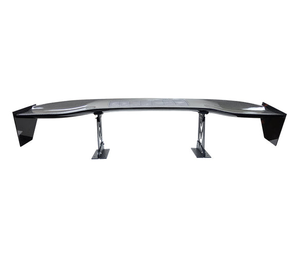 NRG Carbon Fiber Spoiler - Universal (59in.) w/ NRG Arrow Cut Out Stands and Large End Plates