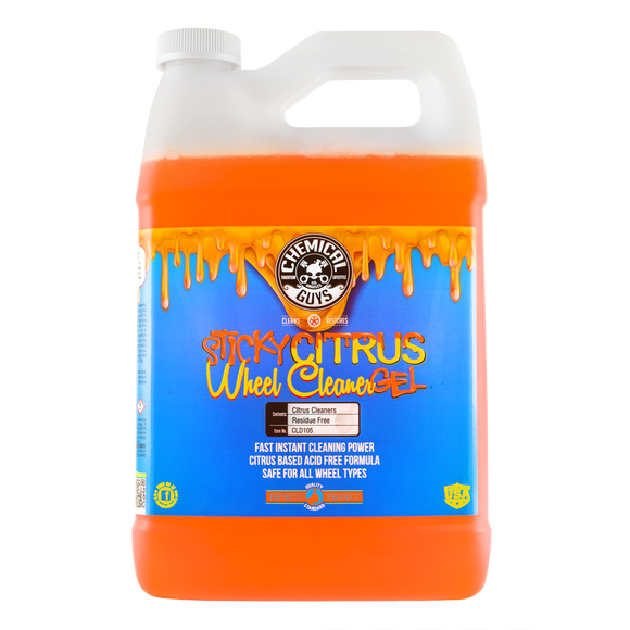 Sticky Citrus Gel Wheel And Rim Cleaner (1 Gallon) (Comes in Case of 4 Units)
