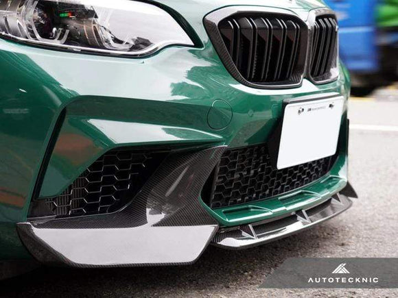 AutoTecknic Dry Carbon Fiber Center Front Lip - BMW / F87 M2 Competition
