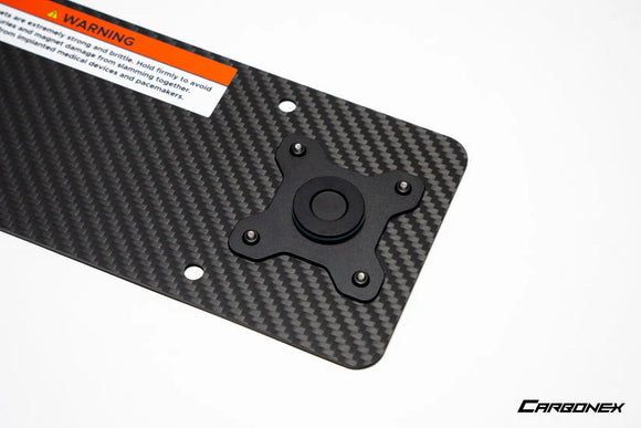 Carbonex BMW Magnetic Rear License Plate Mount - Euro Plate